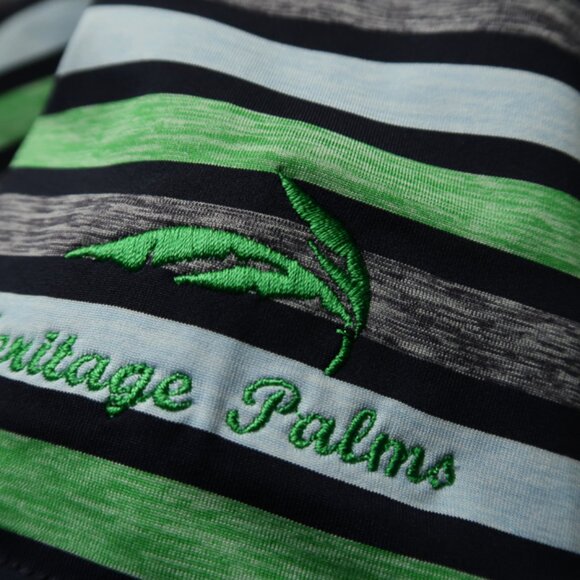 FootJoy Green Striped Heritage Palms Performance Polo (2XL)! ⛳️ - Picture 4 of 10